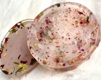 Large Floral Herb Grinder | Tobacco Tool | Floral Resin Grinder