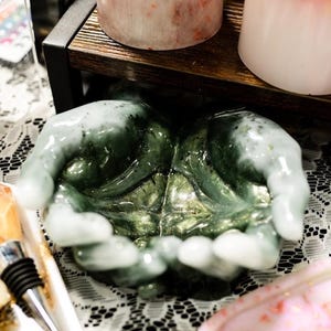 Life Size Hand Bowl Decor | Centerpiece Storage Soap Tip Trinket Tray Key Bowl Jewelry Holder