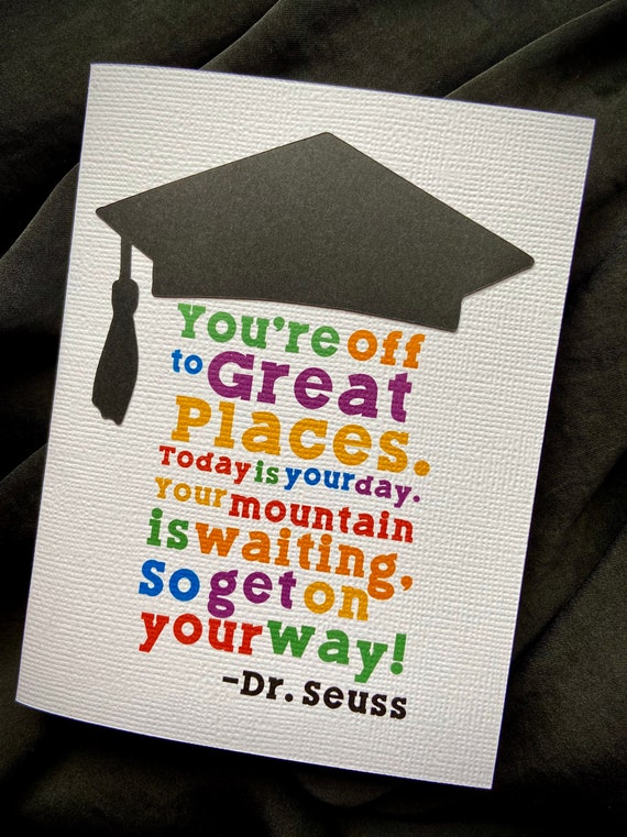 Dr. Seuss Graduation Card | Etsy