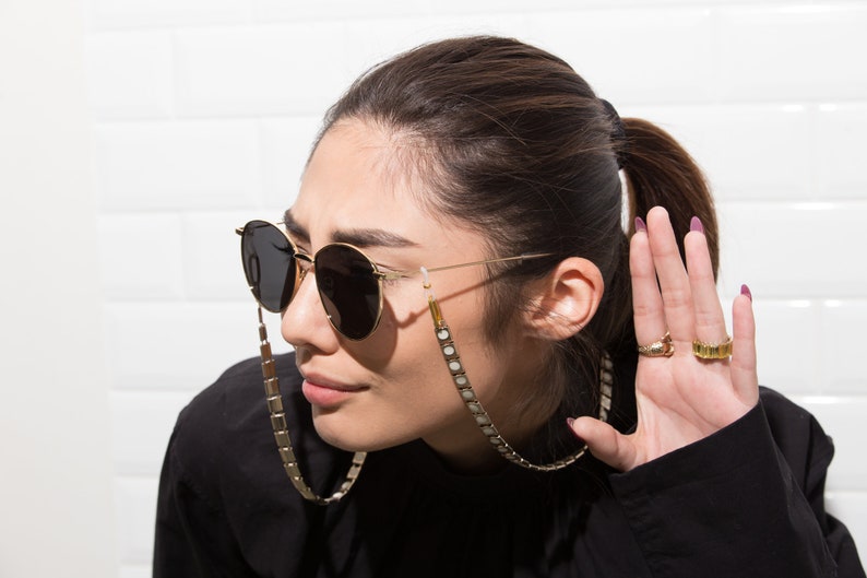 The White Jelly Belly Eyeglass Chain