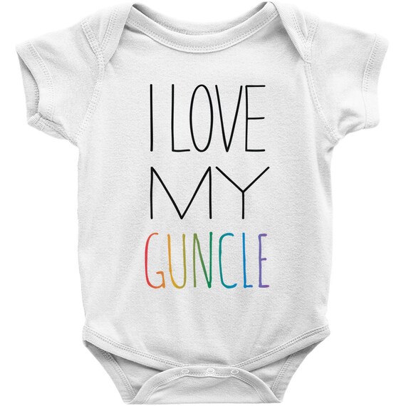 I Love My Gungle Lgbtq Pride Gay Uncle Newborn Gift | Etsy