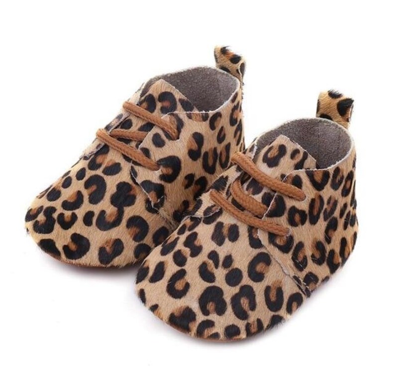 Animal Print Baby Toddler Moccasins