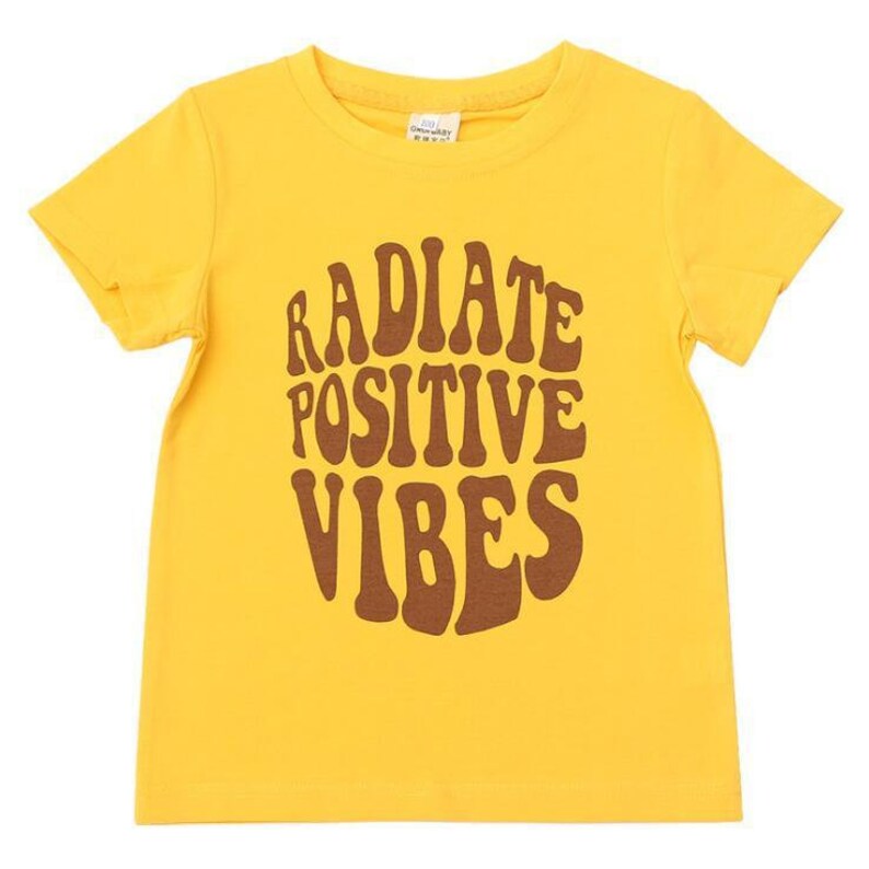 Radiate Positive Vibes Boys Summer Surf Wear T-shirts
