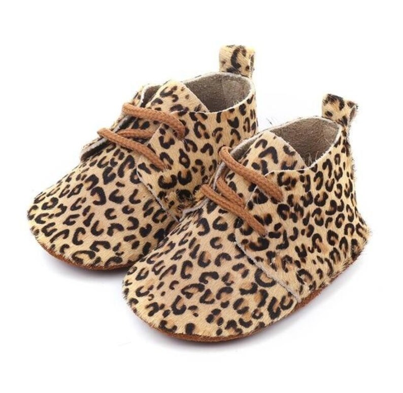 Animal Print Baby Toddler Moccasins