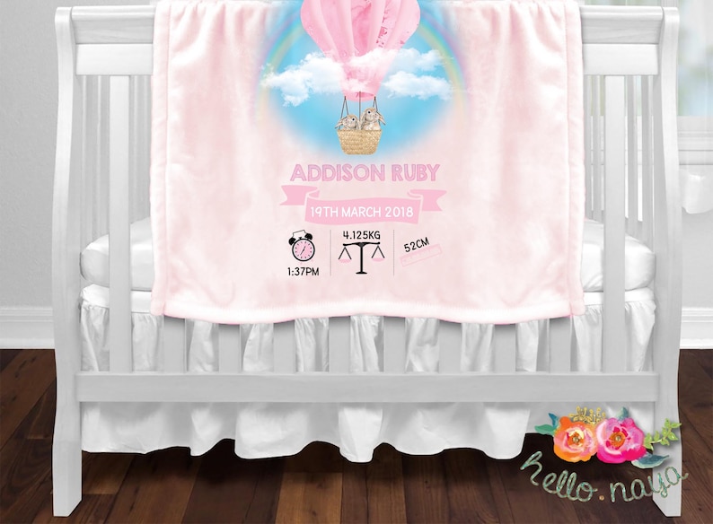 next personalised baby blanket