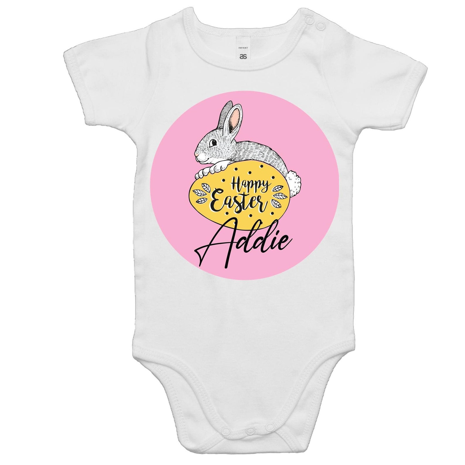 Personalized Easter Bunny Sketched Baby Onesie Romper | Etsy