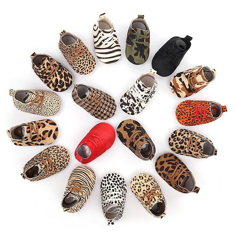 Animal Print Baby Toddler Moccasins