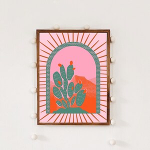 Electric Cactus 2 | Cactus Print | Cactus Wall Art | Cactus Decor | Modern Desert Print | Southwestern Decor | Desert Decor