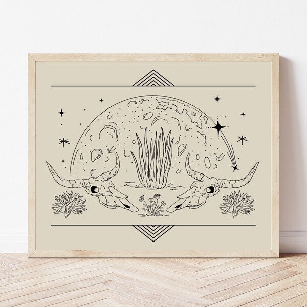 Modern Desert Art Etsy