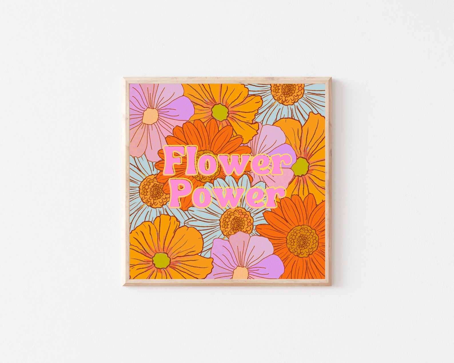 Hippie Decor 70s Decor Flower Power Decor Flower Power Etsy