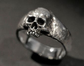 Small Skull Ring,Skull Ring,Women's Skull Ring, Silver Skull Ring