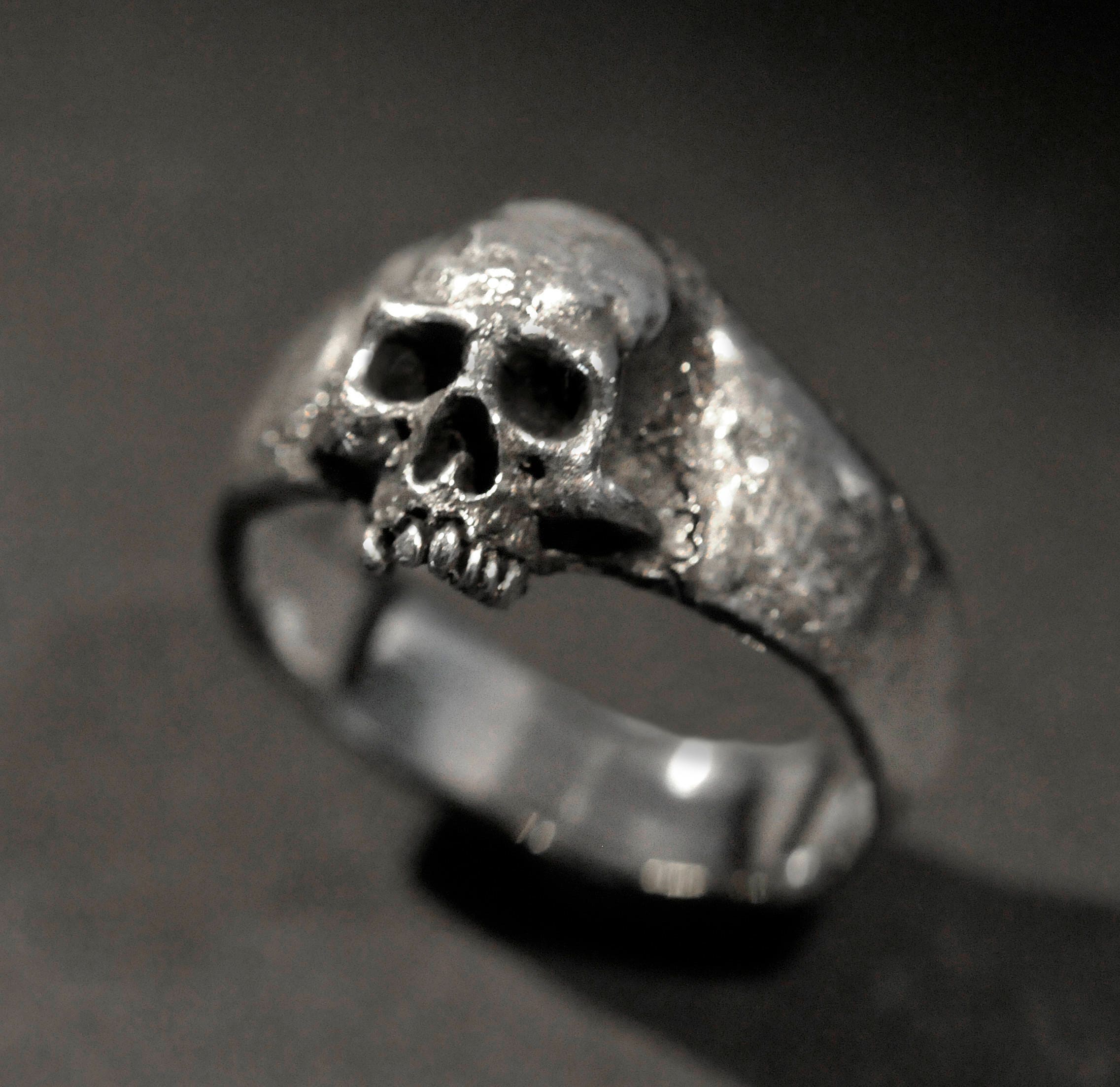 Small Skull RingSkull RingWomen's Skull Ring Silver Etsy