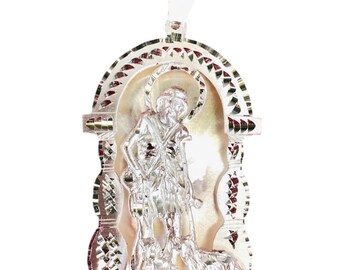 Saint Lazaro penden charm 925 silver