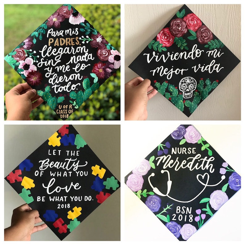Cardstock Graduation cap design customize it Etsy