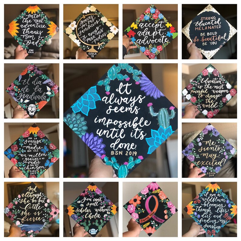 Cardstock Graduation cap design customize it Etsy