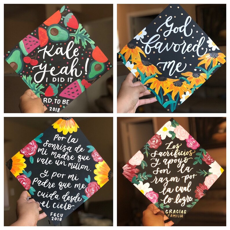 Cardstock Graduation cap design customize it Etsy