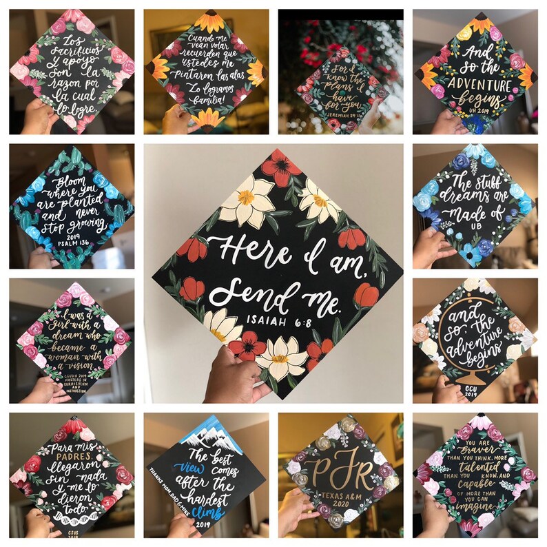 Cardstock Graduation cap design customize it Etsy