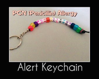 Penicillin (PCN) Allergy Alert Keychain