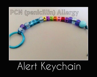 Penicillin (pcn) Allergy Alert Keychain