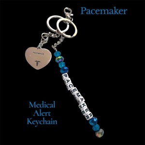 Pacemaker: Medical Alert Keychain, Attach to Purse or Backpack