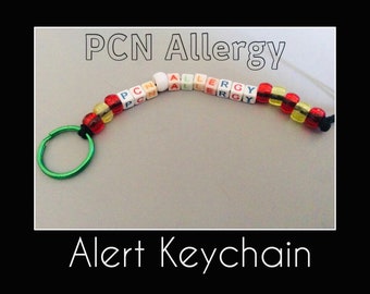 Penicillin (PCN) Allergy Alert Keychain