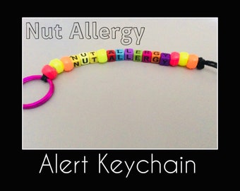 Nut Allergy Alert Keychain