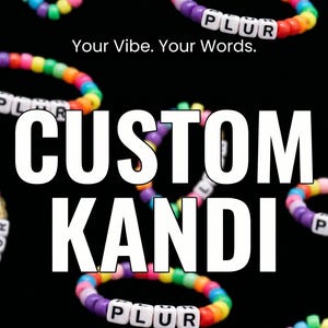 Fifteen (15) Bracelets Customized Raver Music Festival Kandi Bracelets VSCO Friendship