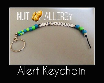 Nut Allergy Alert Keychain