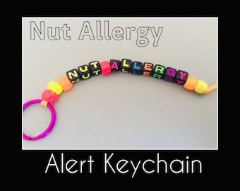 Nut Allergy Keychain