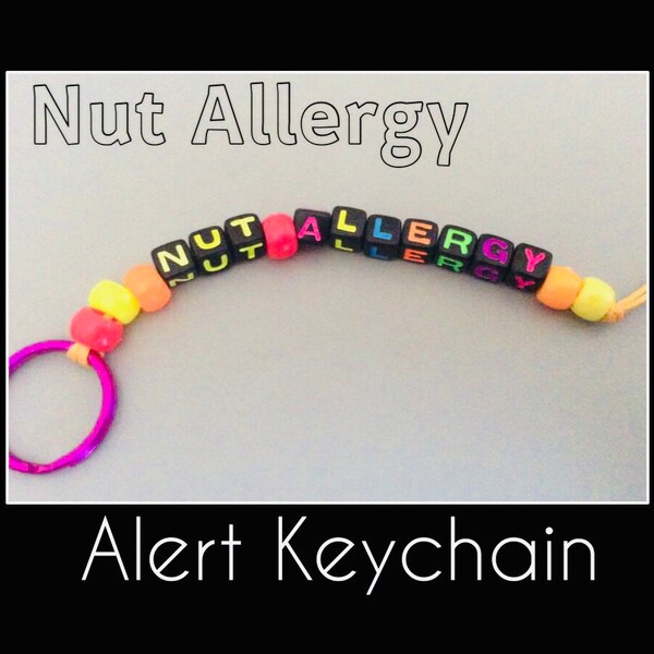 Nut Allergy Keychain