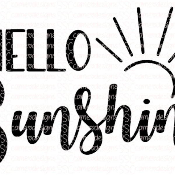 Hello Sunshine PNG SVG