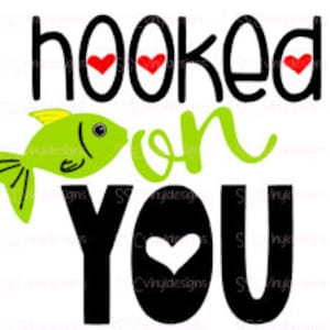 Hooked on you SVG File
