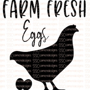 Farm fresh eggs SVG PNG File