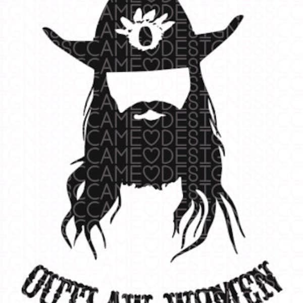 Chris Stapleton Outlaw women SVG File