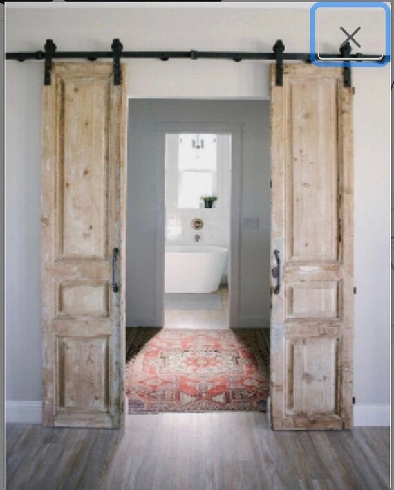 Barn Door Rail System Package With Doors and Handles - Etsy UK