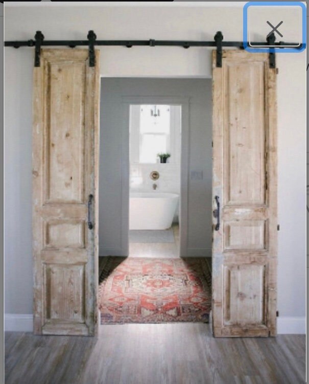Barn Door Rail System Package With Doors and Handles Etsy
