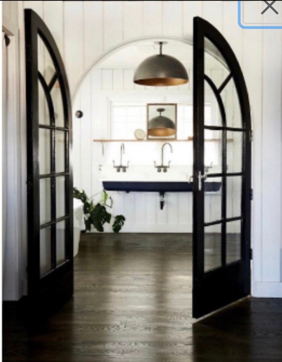 Custom Build to Suit Arched Doors With Clear Glass Etsy