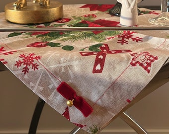 Set di 4 tovaglioli di stoffa BORDEAUX 45 x 45 cm