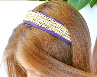 fabric headband, jewel beaded crown, embroidery headband, bridal beaded crown, wedding headbands, girls beaded crown, headband women