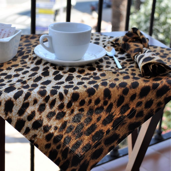 Animal Print Napkins Etsy