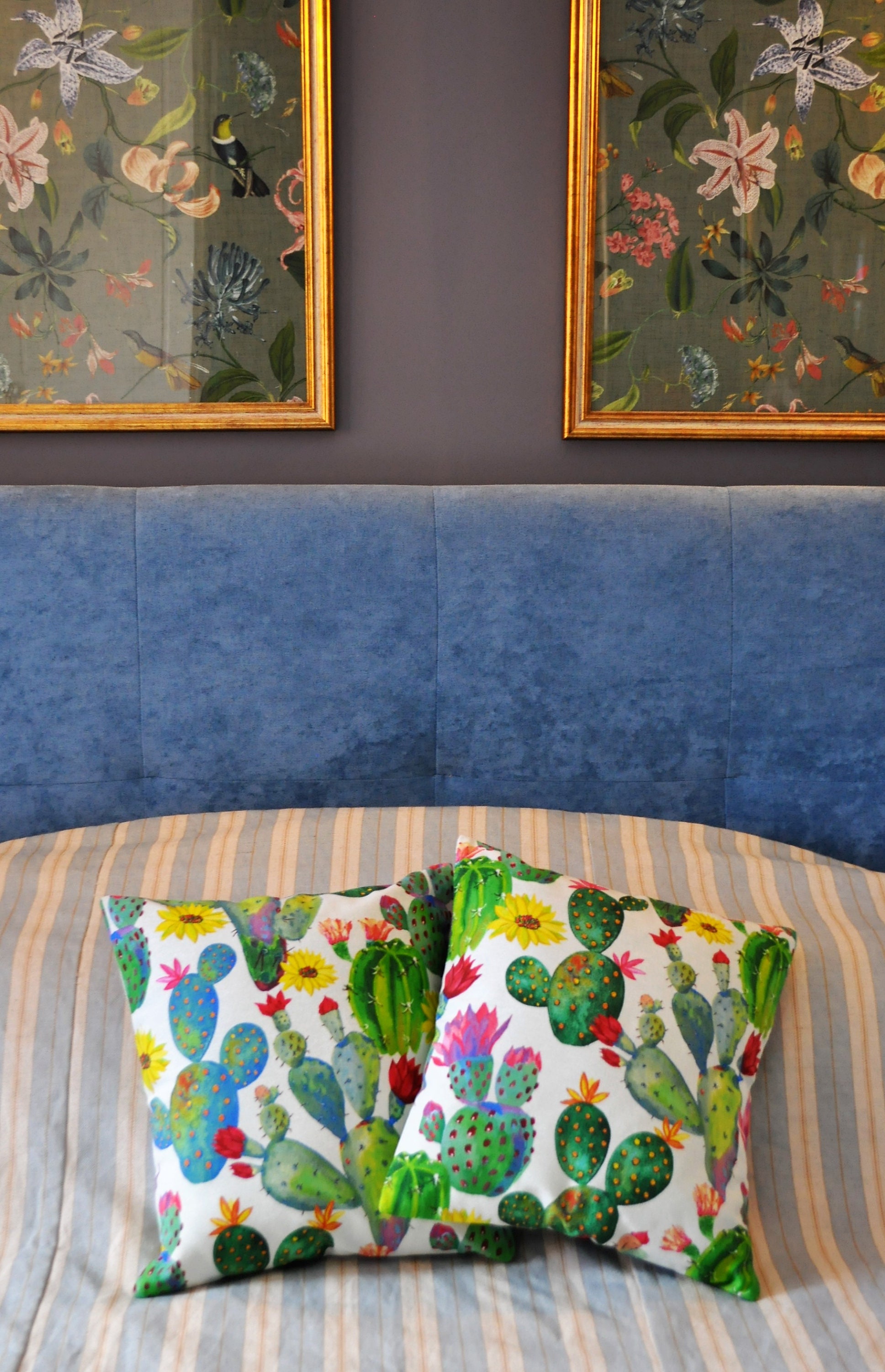 Cactus print cheap cushion