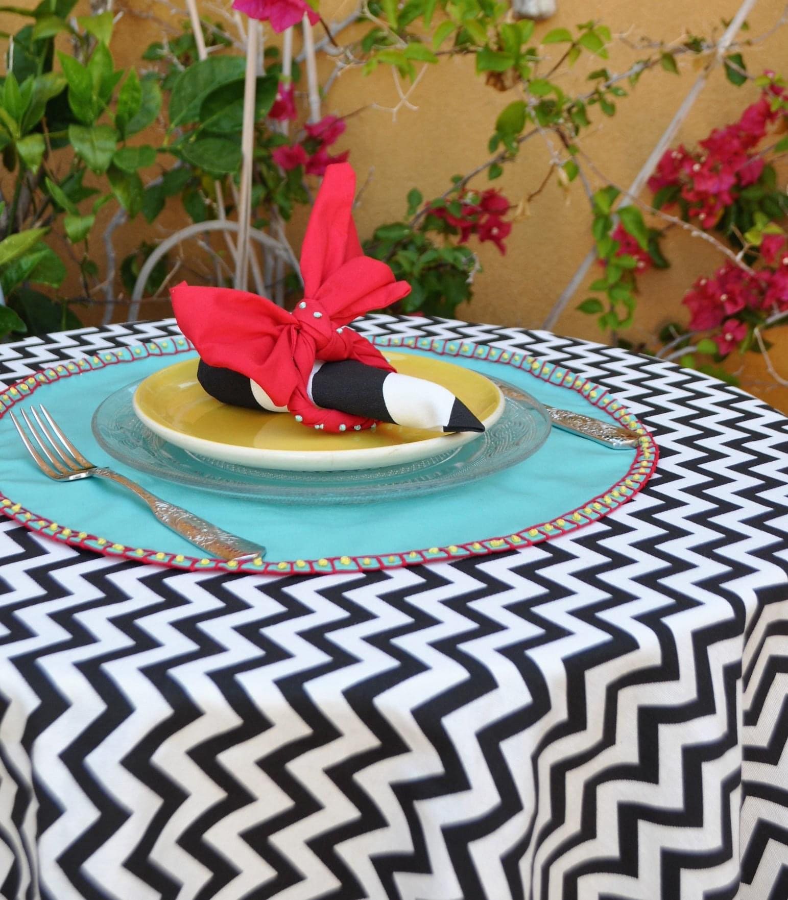 Striped Tablecloth Black Red Tablecloth Cotton Tablecloth Etsy