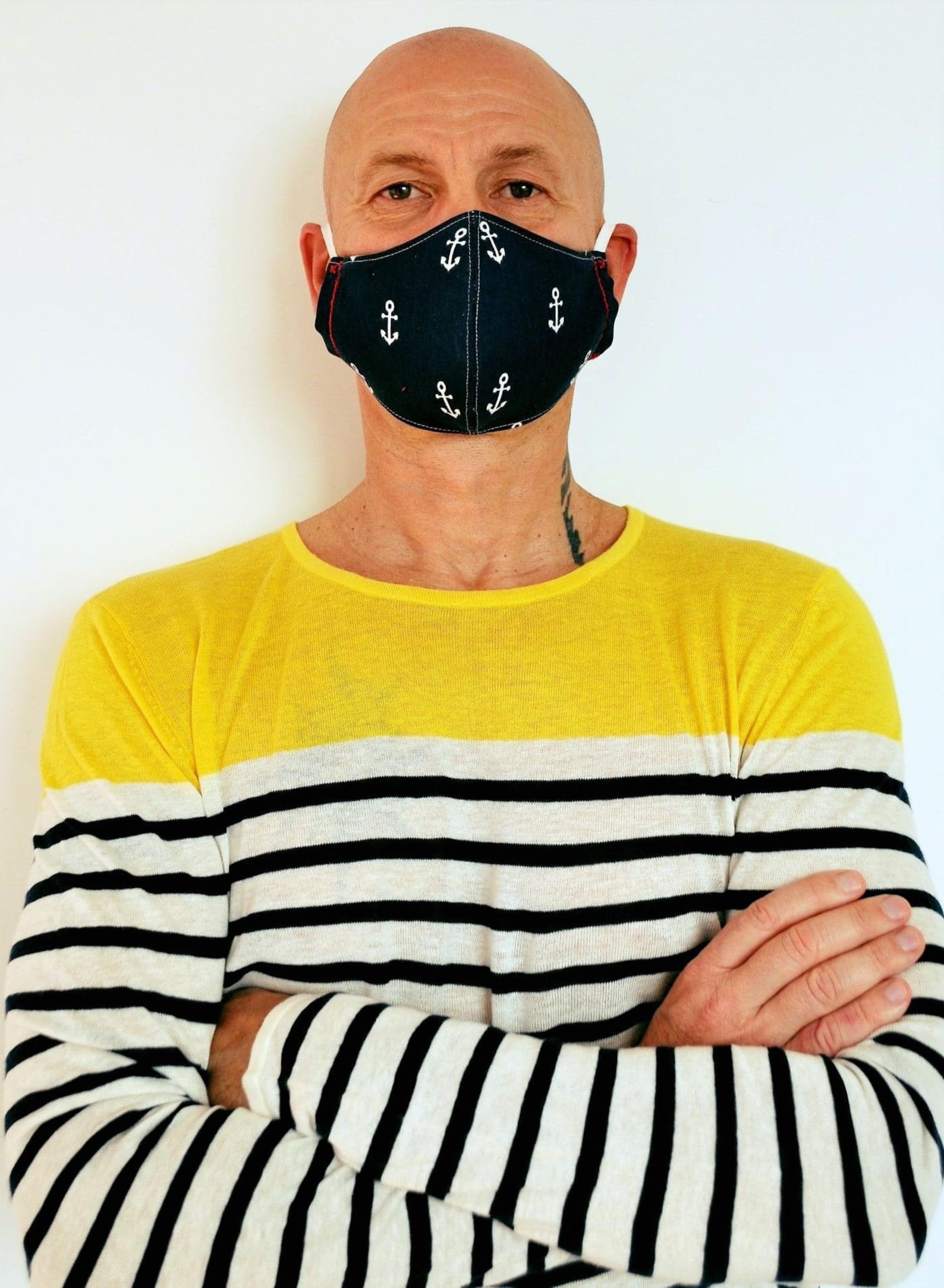 Navy Blue Men's Mask Blue Men Mask Rubber Duoble Layer Etsy
