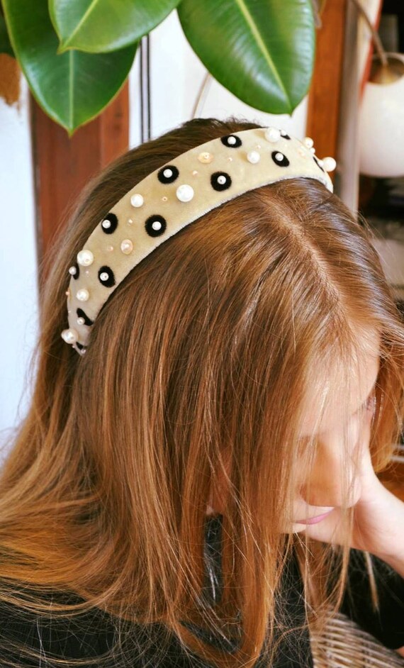 Diademas artesanales accesorios pelo diademas bordadas regalos mujeres accesorios de boda accesorios ninas regalo bautizo diademas Etsy Mexico