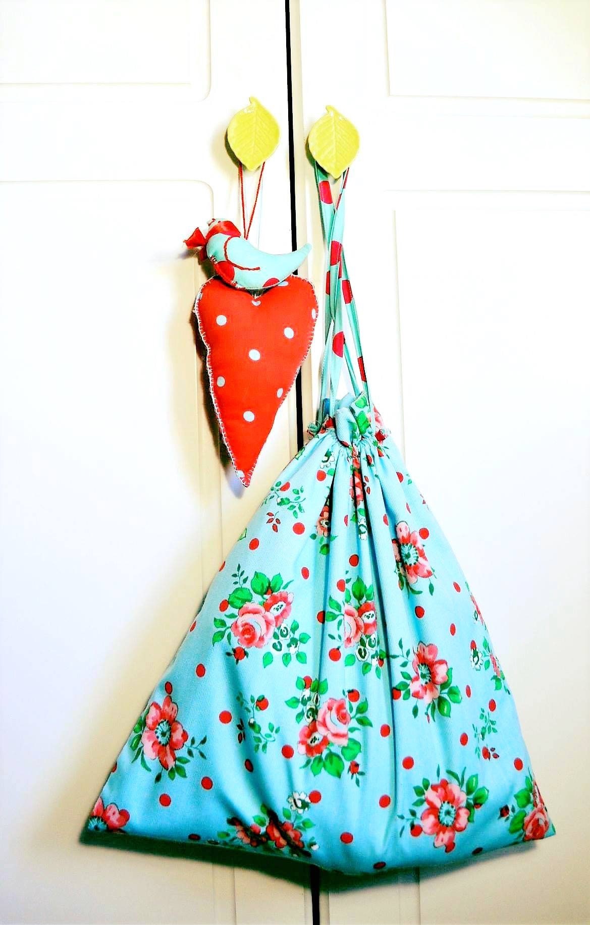 Shoe Cotton Tote Bag Cotton Shoe Tote Bag Travel Cotton Bag Etsy