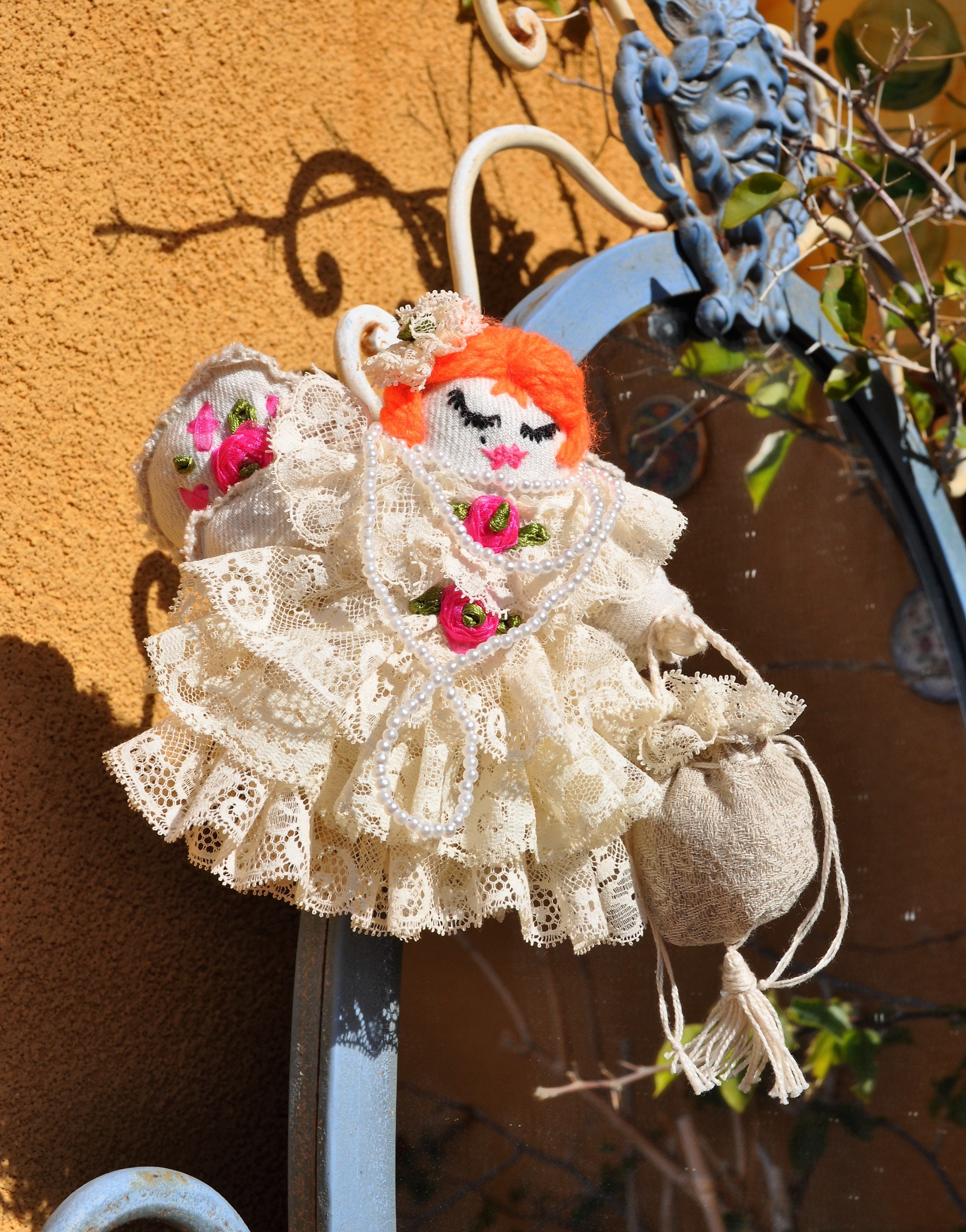 Collectible Art Doll, Vintage Style Doll, Handmade Art Doll