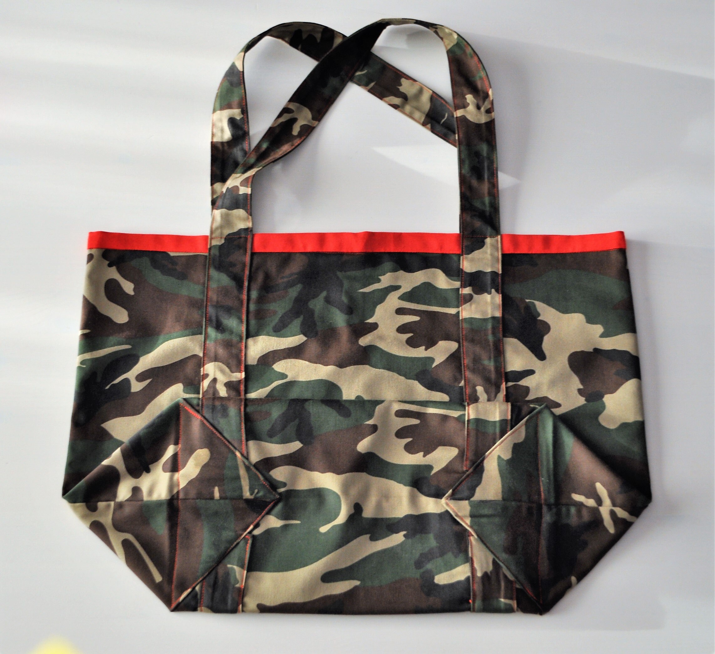 Large Shoulder Bag Large Camo Beach Bag Tote Bag Camo Print 