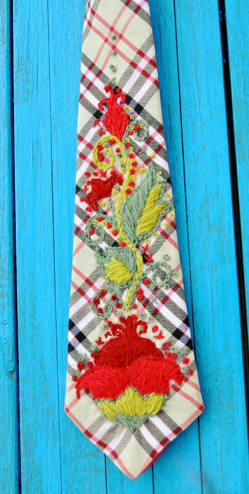 Women Tie With Rose Cotton Flowers Tie Jewelry Women Ties Etsy