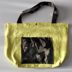 large shoulder bag, large camo beach bag, tote bag camo print, camouflage bag, military print tote, shopper bag camo, military beach bag image 10