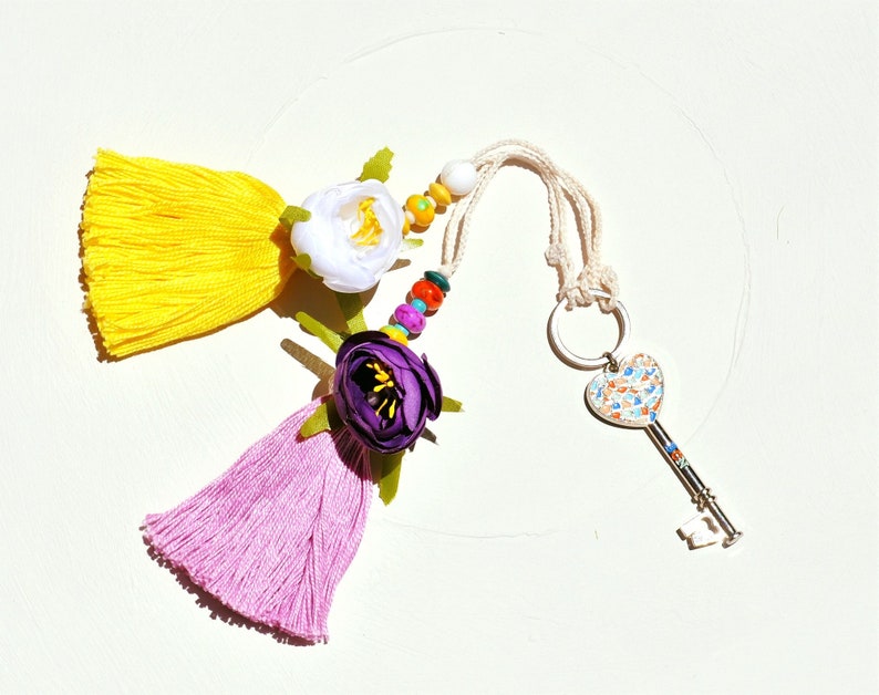 Decorative Tassel Yellow Tassel Bags Key Chain Tassel Etsy
